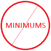 No Minimums!