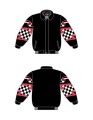 personalized jackets with checkers in black